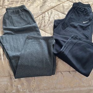 Men’s sweat pants Nike/Fila two pairs size L